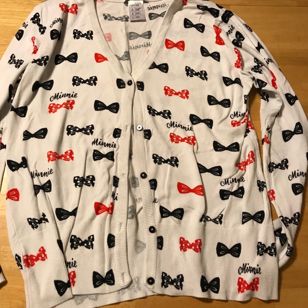 Disney bow cardigan